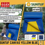 (XL) SUNTUF BLUE YELLOW CANVAS YBK SERIES canvas untuk tutup barang biru kuning tarpaulins 10X20-30X