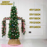 PVC Slim Christmas Tree 8ft/7ft/6ft/5ft/4ft Decor Decorations For Home