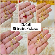 10k Pure Gold Minimalist Necklace for Women