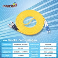 INDOFIBER patchcord fiber optic FC-LC 10 meters singlemode 9/ 125um