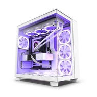 WK🥬NZXT Enjie H9 Flow Double-Cavity Tower Chassis（On Three Sides360Water-Cooled/FrontType-C/Tempered Glass Side Plate） M