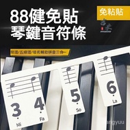 Note Keyboard Sticker Electric Piano Button 88-Key Key Strip 88-Key Beginner Staff White Card Entry