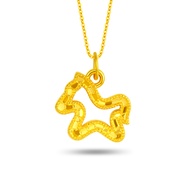 SK Jewellery Gilded Horse 999 Pure Gold Pendant