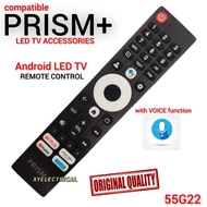 【With Voice Function】 PRISM+ LED Android Tv Remote Control For Q55 Ultra / Q65 Ultra / Q75 Ultra / Q