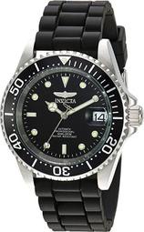 英威塔Invicta 23678 Pro Diver潛水機械錶日本NH35A機芯男士錶黑色矽膠錶帶男錶手錶