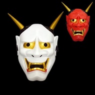 [Bestseller] Topeng Seram Halloween Topeng Kepala Hantu Hannya Topeng Kartun Topeng Bercahaya Topeng