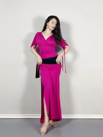 Belly Dance Costume Outfit Caderin Dancer Lessons Wear 2023 For Women Indian Adult Professional Orie