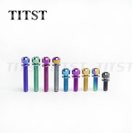 TITST Titanium Bolt M5*12-30mm Mountain Bike Road Bike Fixed Handlebar Stem Screws Grade 5 Ti Fasteners