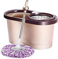 Thickening Mop Rotating Mop Bucket Hand-Free Washing Mopping Bucket (Color : B) Anniversary