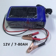 ⚡12V INTELLIGENT CHARGER Battery Charger Car Pengecas Bateri Kereta Motorsikal Dry Colloid Smart Cha