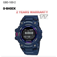 [2YEARS WARRANTY] G-SHOCK GBD-100-2 Bluetooth Function Digital Sport GBD-100-2DR GBD100 GBD100-2D GB