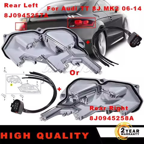 New Rear Light Bulb Holder Socket with Circuit Board connector Plug 8J0945257A 8J0945258A For Audi T