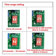 Emilym1-MY 100-220V AC Delay Off Time Relay Module Timer Switch Board 0-300min