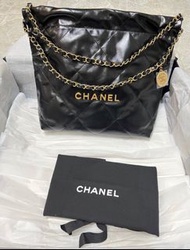 Chanel 22 bag 22bag 黑金小號