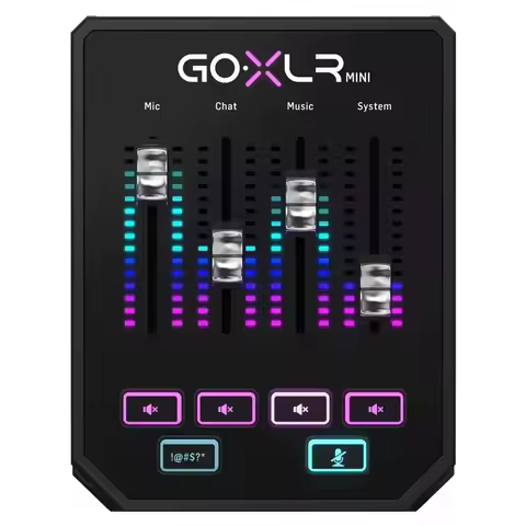 TC HELICON Go XLR MINI Online Broadcast Mixer with USB/Audio Interface "Go Live" desktop rig for pro