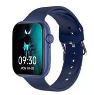 iS7plus藍牙通話智慧手錶1.69屏無線充心率血壓監測（藍色）