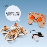 [TS] Kids Drone Project Kit Wooden Drone Model Wooden Diy Drone Puzzle Kit Handmade Remote Control M