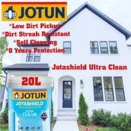 JOTUN 20L WHITE 0001 JOTASHIELD ULTRA CLEAN ANTIDIRT EXTERIOR SHEEN WALL PAINT / CAT DINDING LUAR RUMAH KILAT PUTIH