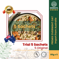 Muesli Premix Overnight Oat 14 days Sachets - Oatmeal Australia Jumbo Rolled Oat Overnight Oat Organ