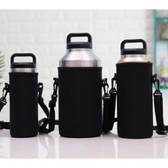 Dn 1X Neoprene Water Bottle Airport Insulation cup Cover Pouch Bag Holder With GH Strap