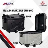 F2-MOTO Top Box 36L Aluminium "X" Side Open Box