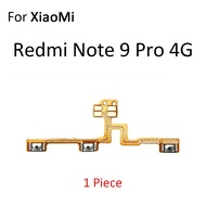 สวิตช์สายไฟปุ่มเปิดปิดอ่อนสำหรับ XiaoMi Redmi โน้ต9T 9S 9S 9T 10T 10S 10S 10 Pro Max 4G 5G กุญแจเสียงเงียบทั่วโลกอะไหล่ซ่อมกุญแจ
