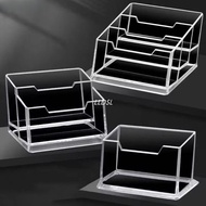 1Pcs Business Card Box Display Stand 1 2 3 Grids Bussiness Card Holder Transparent Acrylic Plastic O
