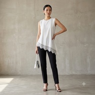 Asymmetrical Lace Top Inner Asymmetrical Lace TopWanita