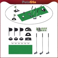 [PETSOLA] Practice Golf with Flag, Stainless Steel Telescope Golf Club, Children's Toy Golf Club, Ou