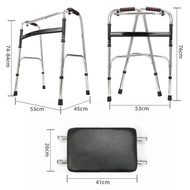 Stainless Steel Walking Aid Aluminum Alloy Four-Legged Crutches Adult Walker Forthe Disabled Elderly