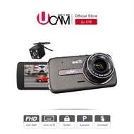 UCAM กล้องติดรถยนต์ รุ่น U18 กล้องหน้า-หลัง มีโหมดจอดรถ บันทึกวนทับอัตโนมัติ พร้อมระบบสัมผัส