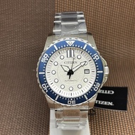 [TimeYourTime] Citizen NJ0171-81A White Analog Blue Bezel Automatic Men's Casual Dress Watch