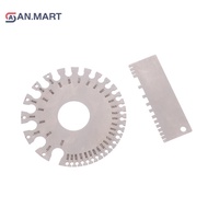 AN.MART 0-36 Round AWG SWG Wire Gauge Thickness Ruler Gauge Diameter Stainless Steel Measurer Tool W