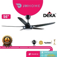 Deka LED Light Ceiling Fan 5 Blades 4 Speed Remote Control (56") DF50 DF50LED/DR20L DR20LED