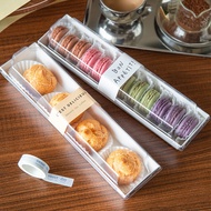 Macaron Packaging Box Mini Macaron Small Puff Oil-Proof Packaging Box Disposable Biscuit Box Baking 