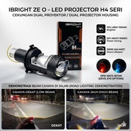 IBRIGHT ZE-0 / ZE-5 PRO LED LAMP H4 PROJECTOR MOTORCYCLE CAR AC DC 12-24V DEVIL EYE BLUELENS
