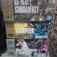 Bandai Hg 三盒 master gundam + NT 1  gundam  + 京寶凡