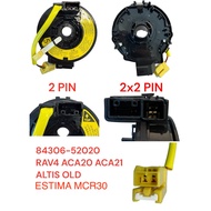 84306-52020 TOYOTA RAV4 ACA20 ACA21, ALTIS OLD ESTIMA MCR30 2X6PIN AIR BAG CLOCK SPRING