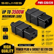 PDU / UPS AC IEC C19 C20 POWER PLUG SOCKET 16A 250V Electrical Power Cable Cord Connector SELMES