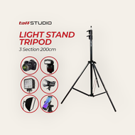 Tripod Portable Lighting Stand 2M for Studio Lighting