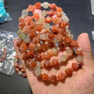 7-8mm Particle Size Faceted Arusha Sunstone Bracelet