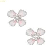 weroyal Base Ear Clip Rhinestones Flower Buckles for FreeClip 1 2 Earbuds Accessory