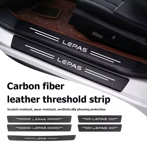 Car Door Carbon Fiber Sill Anti Scratch Protect Strip Sticker For Chery Lepas L4 L6 L8 Tiggo 3X Omod