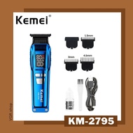 KEMEI Hair Clipper รุ่น KM-2795 ปัตตาเลี่ยนตัดแต่งผมและหนวดเครา แบบไร้สาย รอบหมุน 8000 rpm
