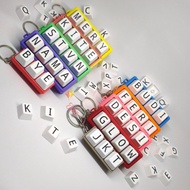 GANTUNGAN [KITE.ID] Clicker Keyboard Keychain - Mini Keyboard Keychain - Custom Mini Keyboard - Clic