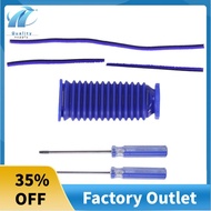 for Dyson V7 V8 V10 V11 Vacuum Cleaner Soft Roller Head Soft Plush Strip, Roller Suction Blue Hose