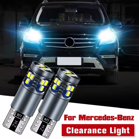 2x LED Parking Light Bulb W5W T10 Canbus For Mercedes Benz W211 W212 A207 C207 S211 S212 W220 W221 C
