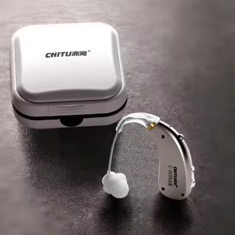 Chitu Mini Audition Sound Amplifiers BTE Hearing Aid Rechargeable for Elderly Adult Hearing Loss Ear