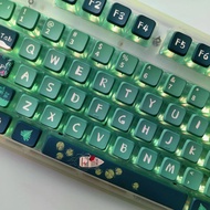 Forest Pudding Keycaps ASA Profile 118 Keys PC PBT Four Side Light Transimission Keycaps Aula F75 Me