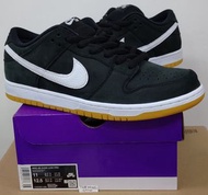 Nike Dunk Low PRO SB (Black White Gum/黑白猄皮生膠底) us11